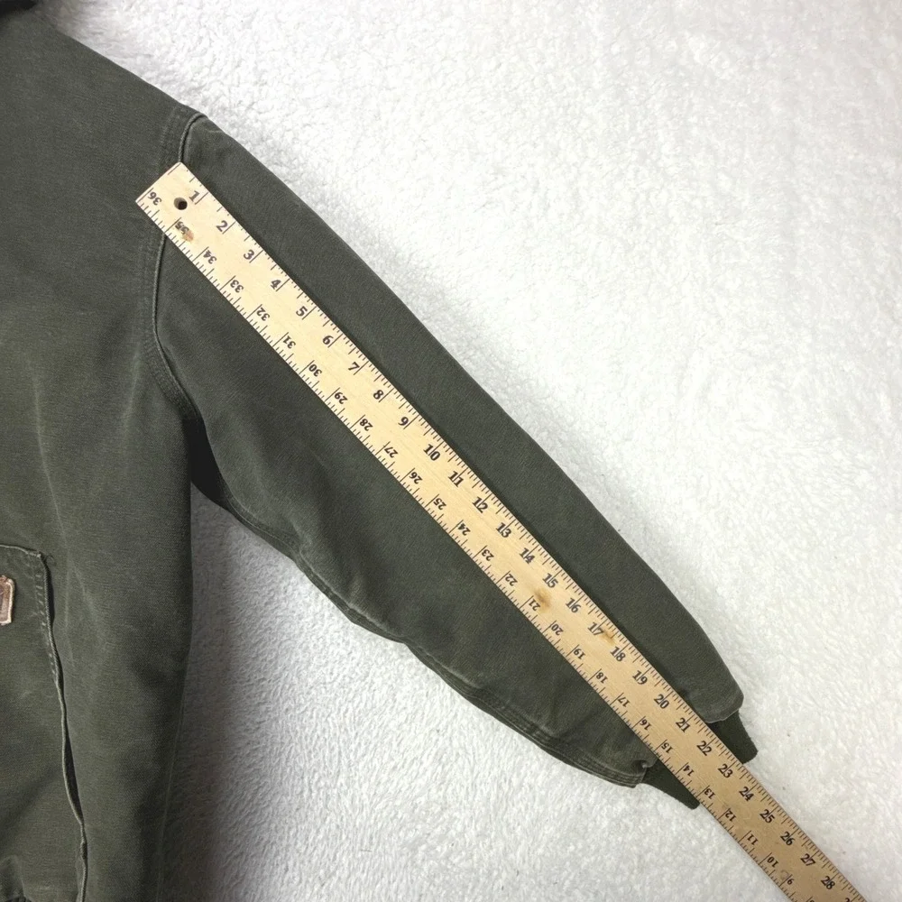 Carhartt Sandstone Jacket Quilt Lined Youth XL (14/16) YYJ130 MOS Moss‎ Green